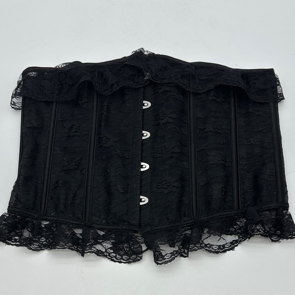 Black Lace Corset Top